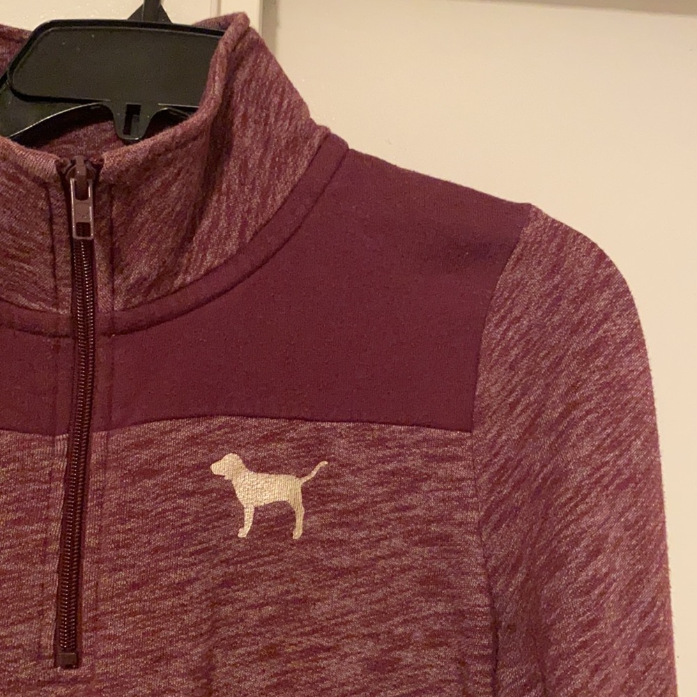 PINK half-zip sweatshirt
